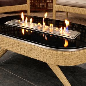 Mesa de exterior con brasero para restaurante, muebles de ratán para exteriores con brasero, brasero de mesa moderno, ¡gran oferta! - Product Image 2