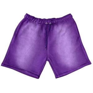 Pantalones Cortos Casuales de Algodón con Lavado Ácido para Hombre, Cómodos, con Cintura Elástica y Bolsillos Laterales, Logotipo Personalizado 2026 - Product Image 5