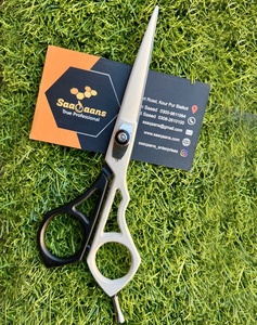 Offre Spéciale Ciseaux à cheveux en acier inoxydable noir personnalisés avec pointe pointue pour salons de coiffure personnalisés avec logo privé - Product Image 1