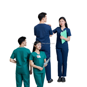 VENTA SUPERIOR uniforme de enfermera estilo inique suave/elástico matorrales ropa de Hospital Médico de moda doctor bata blanca-FMF fábrica - Product Image 1