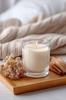 Pot à bougie en verre givré de qualité supérieure avec couvercle en bois, récipient pour bougie parfumée, décoration d'intérieur, cadeau, porte-bougie, logo personnalisé