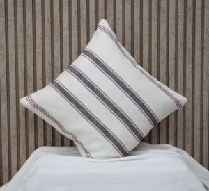 Funda de Cojín de Lino 100% Natural con Rayas Blancas, Funda Decorativa para Almohadas de Lujo para el Hogar, Textiles Premium - Product Image 4