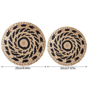 Decoración de pared abstracta hecha a mano, arte de pared tejido de algas marinas, tapices de pared únicos y elegantes - Product Image 3