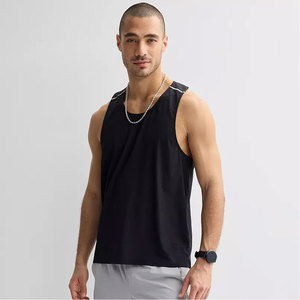 Débardeur de sport tendance pour homme, séchage rapide, en maille polyester respirante, personnalisable avec logo, pour fitness, sans manches - Product Image 5