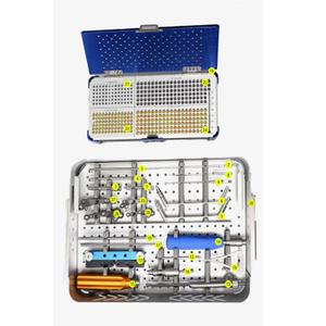 Kit d'instruments vétérinaires orthopédiques en acier inoxydable et titane pour plaques de blocage TPLO 2.7/3.5, par Dentavex - Product Image 1