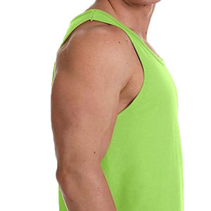 เสื้อกล้ามผู้ชายขายดี น้ำหนักเบา ระบายอากาศดี คอกลม ทรงเข้ารูป แห้งเร็ว เป็นมิตรกับสิ่งแวดล้อม สีพื้น - Product Image 6