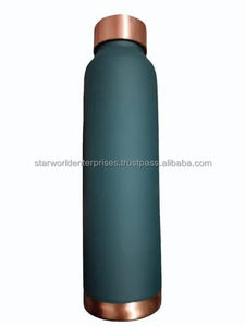 100% pur cuivre Gym bouteille d'eau indien imprimé voyage et Sport verres Dirking bouteille d'eau fabriqué en Inde - Product Image 6