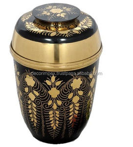 Urnas de cremación de cloisonné de flores rojas más vendidas, urna funeraria para humanos y mascotas, urnas de cremación de aluminio de nuevo estilo - Product Image 4