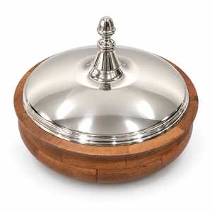 Copper and Steel Thermal <b>Food</b> <b>Container</b> Wholesale Gold Plated Lid Finishing Double Wall Insulated <b>Hot</b> Pot For <b>Food</b> Server Pot - Product Image 4