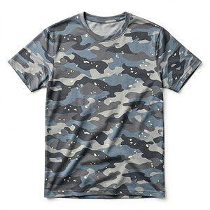 Camiseta Hip Hop de Primera Calidad con Estampado de Camuflaje, Corte Ajustado, Transpirable, Ecológica, Ligera, de Tela Suave, Diseño Personalizado, Unisex - Product Image 2