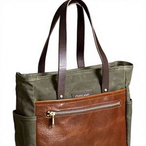 Pochette en cuir véritable pour femme de style européen, grande capacité, personnalisable, légère, durable, imperméable, fermeture éclair, bandoulière - Product Image 1