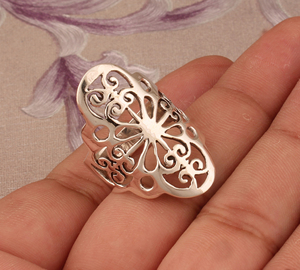 Bague de fête classique en argent sterling 925 avec serti clos, vente en gros, haute qualité, bague en argent de créateur, bagues empilables, bijoux pour femmes - Product Image 2
