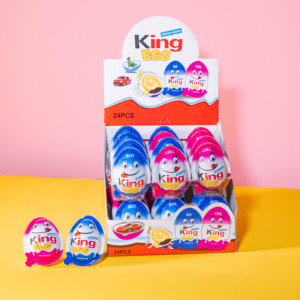 Funny cartoon egg-shaped chocolate <b>candy</b> and toy cars with a mild sweet flavor suitable for children, made in Vietnam - Product Image 4