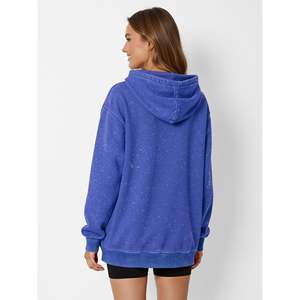 Men's Pink <b>Hooded</b> <b>Zip</b>-Up Sweatshirt Regular Fit Solid Color Fleece Hoodie with Front Pocket Autumn Wear - Product Image 3