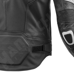 Chaqueta de Motocicleta de Cuero para Hombre, Manga Larga, con Bloques de Color, Transpirable, Resistente al Viento, Teñida, Protectora, para Adultos - Product Image 6
