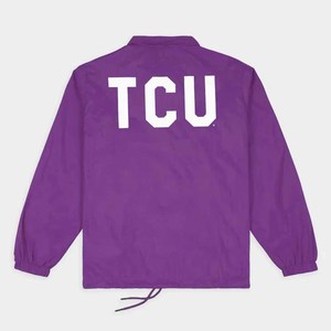 เสื้อโค้ช TCU Horned Frogs พรีเมียมแบบสั่งทำพิเศษ ปักอักษรกรีก ตกแต่งด้วยผ้าทวิลล์และเชนีลล์ สไตล์วิทยาลัย สตรีทแวร์ ยูนิเซ็กส์ - Product Image 2