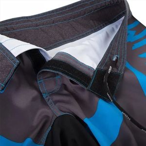 Pantalones Cortos Deportivos de Compresión para Hombre, Spandex/Poliéster, Transpirables, de Secado Rápido, con Bloques de Color, que Absorben la Humedad, para Boxeo, Adultos, Azul - Product Image 4