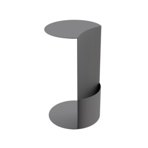 Mesa de Centro Moderna en Forma de C, de Metal Curvado, Duradera, Minimalista, Escultural, para Sala de Estar - Product Image 6