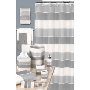 Tappetino da Bagno Grigio di Lusso Contemporaneo, Tappeto Moderno per Doccia, Lavabile, Elegante Arredo Bagno Contemporaneo - Product Image 3
