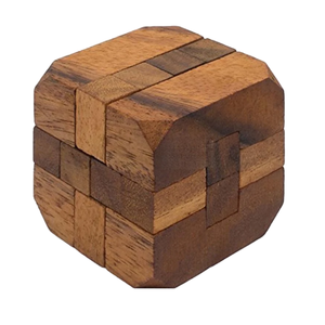 Cubo de Rompecabezas de Madera Hecho a Mano |   Juego de estrategia educativo para adultos y niños |   Juguete clásico de lógica IQ, regalo para el hogar - Product Image 1