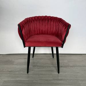 Elegantes y modernas sillas de comedor de terciopelo de lujo con Base inoxidable, muebles tradicionales para el hogar para hoteles, escuelas, apartamentos, villas - Product Image 2