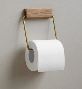 Portarrollos de Papel Higiénico de Madera de Acacia Ecológico de Diseño Moderno, Soporte de Pared para Accesorios de Baño, Fácil de Limpiar, HADIYA NOOR - Product Image 3