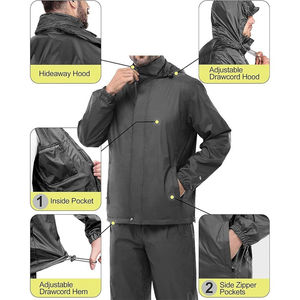 Vêtements de travail haute visibilité, pantalon de sécurité imperméable, ensemble veste imperméable, best-seller, vêtements de sécurité pour hommes. - Product Image 4