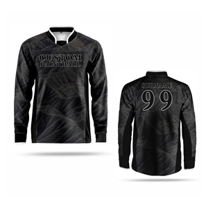 Camiseta de Paintball Personalizada de Manga Larga con Estampado por Sublimación, Camiseta Deportiva de Secado Rápido para Hombre, Cuello en V, Manga Larga, Corte Regular, para Adultos, Verano - Product Image 2