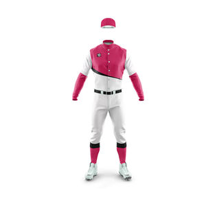 Uniforme de béisbol personalizado de manga larga, transpirable y con el último diseño en color sólido, fabricado profesionalmente, en venta. - Product Image 2