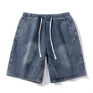 Shorts en jean d'été pour homme, pantalon décontracté, coupe tendance, shorts en jean délavé pour homme - Product Image 5