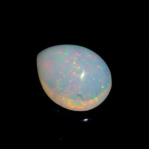 โอปอลธรรมชาติเอธิโอเปียสีขาวเวโล รูปทรงลูกแพร์ น้ำหนัก 5.7 กะรัต สำหรับทำเครื่องประดับ - Product Image 6