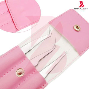 Pince à épiler pour extensions de cils, manche antidérapant facile à utiliser, pointe en fibre, pince à épiler de beauté en acier inoxydable de haute précision, sans effort - Product Image 6