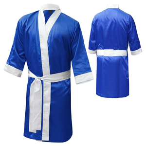 Robes de boxe en soie personnalisées avec ceinture, design sur mesure, arts martiaux, kickboxing, prix de gros avantageux - Product Image 6