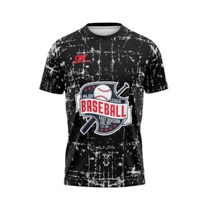 Maillots de softball personnalisés en gros avec impression par sublimation intégrale, manches courtes, respirants, en polyester, uniforme sportif à col ras du cou - Product Image 1