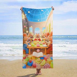 Toalla de Playa de Lujo de Alta Calidad, Absorbente, Colorida, Resistente a la Decoloración, con Textura Suave para Actividades de Verano en la Playa y la Piscina - Product Image 2