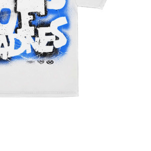 Camiseta Urbana Extra Grande Personalizada para Hombre, Blanca, Manga Corta, Estampada, de Algodón, Cuello Redondo, con Logotipo en la Espalda - Product Image 3
