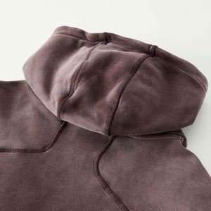 2025 soleil fané Vintage personnalisé hommes sweats goutte épaule 400gsm français éponge coton lavage à l'acide sweats à capuche imprimer polaire vêtements - Product Image 6