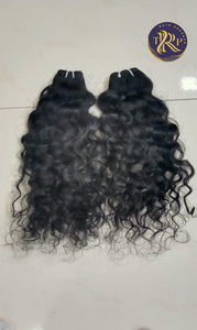 100% Natural ondulado 12 \ "Negro virgen indio templo extensiones de cabello trenzado de alta calidad - Product Image 5