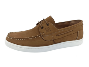 Mocasines de hombre de nubuck molido color marrón tabaco, con puntera cerrada, sin cordones, para oficina y carrera profesional, cómodos, con suela exterior de TPR y entresuela de piel de oveja de color liso. - Product Image 3