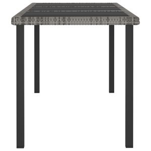 70.9 grigio "x 27.6" x 28.7 "tavolo da pranzo in Poly Rattan - Product Image 3