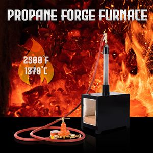 Fourneau à propane à brûleur unique grande capacité pour forgeurs, brûleur carré pour le forgeage du métal - Product Image 2