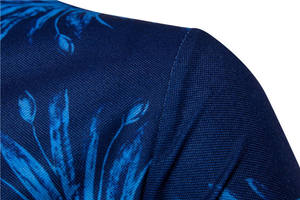 Polo décontracté personnalisé pour homme, imprimé, style streetwear, grandes tailles, service OEM, motif uni, vente chaude - Product Image 3