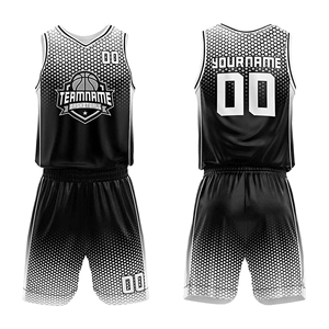 Maillots de basket-ball en gros d'usine, uniformes personnalisés avec logo OEM, uniformes sublimés à impression intégrale, maillots de basket-ball pour hommes - Product Image 1