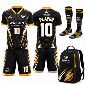 Custom Breathable Soccer Uniform Kit Jersey Shorts Socks Backpack Set Sublimation Football Team Wear Unisex Adult Custom Logo - Product Image 3