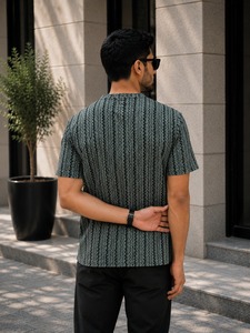 Fabricante de Ropa, Camiseta Polo a Rayas para Hombre, Polialgodón Premium, Fabricante Personalizado de Camisetas Polo a Rayas para Hombre - Product Image 1