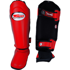 New Adult Twins Muay Thai Shin Pad Professional Training Real Cowhide Leather <b>Boxing</b> Shin Guard Buckle Lightweight Leg - Product Image 2