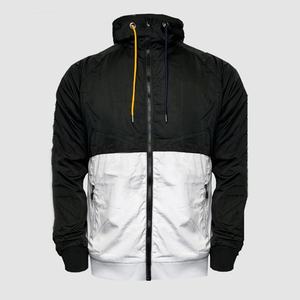<b>Men</b> Hooded Windbreaker <b>Jacket</b> Color Blocking Sporty Zipper Closure Lightweight Spring Outerwear - Product Image 5