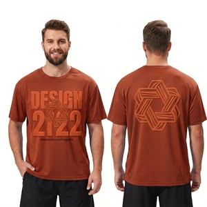 Camiseta Deportiva con Estampado de Camuflaje Azul para Hombre, Mezcla de Poliéster, Tejido de Secado Rápido, Manga Corta, para Entrenamiento Atlético, Ligera - Product Image 3