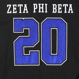 Maillot à manches longues Zeta Phi Beta noir ZPB pour femme, haut de sport, vêtement grec, style HBCU - Product Image 6