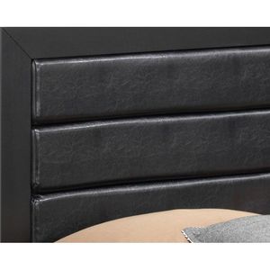 Elegante Letto Contenitore Nero Transizionale con Spazio di Archiviazione Sottostante - Product Image 3